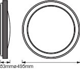 Plafon LED lampa sufitowa ORBIS Frame 32W 3300lm ciepła-zimna 50cm SMART+ WiFi LEDVANCE