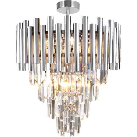Lampa Sufitowa Żyrandol MADISON Chrom 9xE14 Milagro