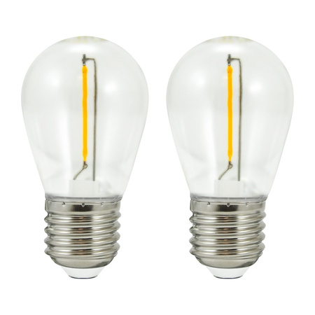 2PAK Żarówka S14 FIILAMENT do girlandy party 36V GOLDLUX (Polux)