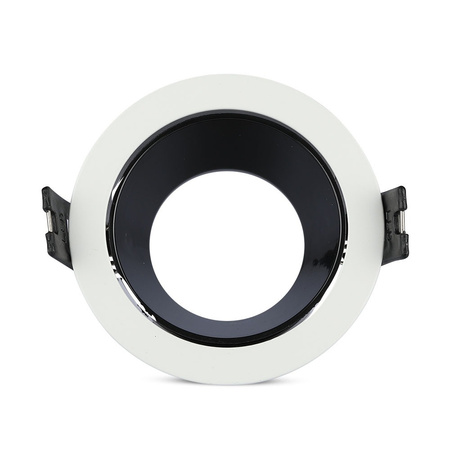 Oprawa Sufitowa Podtynkowa Oczko GU10 Okrągła Biała/Czarna VT-872 V-TAC