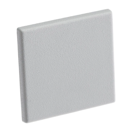 Zaślepka do profilu meblowego KM48 pełna szara tworzywo sztuczne