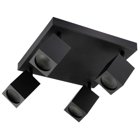 Lampa Sufitowa Reflektor 4xGU10 QUANTUS Czarna