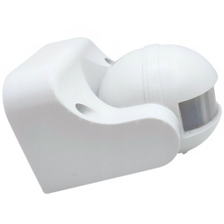 Czujnik Ruchu i Zmierzchu PIR 180° 12m IP44 Biały