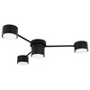 Żyrandol Lampa Oprawa Wisząca Sufitowa Dekoracyjny 4x GX53 Czarny Guliver Masterled