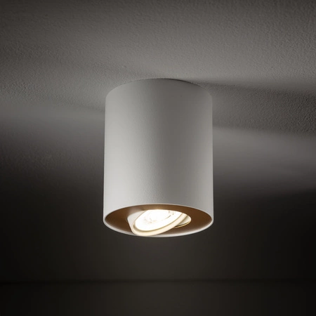 Oprawa Natynkowa Sufitowa GU10 SPOT TUBA Biała SET 8896 Nowodvorski