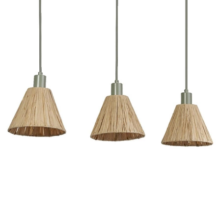 Lampa Sufitowa Wisząca Dekoracyjna E27 Brązowy Zielony Raffia Decor Ledvance