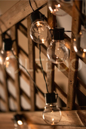 Girlanda Solarna Ogrodowa OZDOBNA Łańcuch Świetlny 3,35m 10xLED PRZEŹROCZYSTYCH Kuleczek 3000K