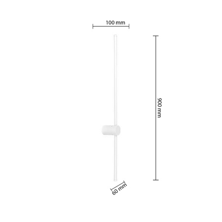 Kinkiet LED Lampa Ścienna 14W 820lm 4000K 120° Biały 90cm Catrina Masterled