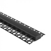 Profil Aluminiowy LED do Płyt GK Gipsowych REGIPS Szeroki Podpłytkowy do Glazury Czarny 2m z Kloszem Czarnym do Taśm LED + Zaślepki seria GNS Ecolight