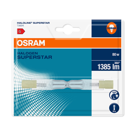 Żarnik R7S 80W 1385lm 2900K OSRAM HALOLINE PRO