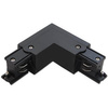 Łącznik Kątowy Narożny do Listw Szynowych Trójfazowych Czarny