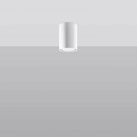 Lampa Sufitowa Oprawa Natynkowa SPOT TUBA GU10 Tubularna Biała Nowoczesna Lagos Sollux