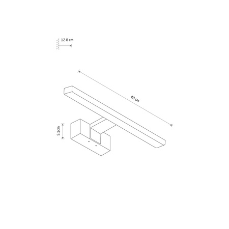Kinkiet Ścienny Lampa Natynkowa LED 8W 650lm 4000K Neutralna Chrom Wodoodporna Łazienkowa IP44 Nowoczesna CEZANNE LED S 10680 Nowodvorski