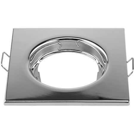 6x Oprawa Halogenowa Podtynkowa Stała Kwadrat PAVO Chrom Blacha MR16 GU10 LUMILED