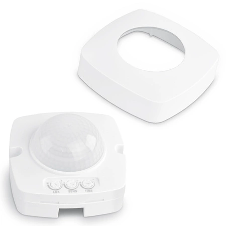 Czujnik Ruchu i Zmierzchu Światła Zewnętrzny 1200W Biały IP54 VL-SPC24W Videx