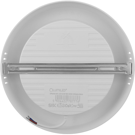 Oprawa Natynkowa Lampa LED Sufitowa 18W Okrągła 4000K GLOW Biała LUMILED