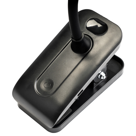 ZESTAW Lampka Biurkowa LED 5W CCT Kreślarska Stołowa Szkolna TESA 2 Czarna + Adapter USB 5V/1A DC LUMILED