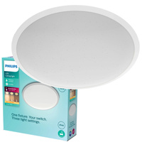 Lampa Sufitowa Plafon Łazienkowy LED 12W 900lm 2700K IP44 Biała CAVANAL Bathroom Philips