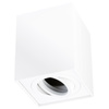 Oprawa Natynkowa HALOGENOWA Spot Tuba Ruchoma GU10 Kwadratowa Biała 115mm AMAT-L LUMILED