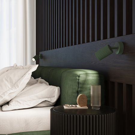 Lampa Sufitowa Reflektor Tuba Spot 2x GU10 Oliwkowa Karbon Deep Space SL.1618 Sollux