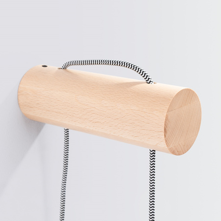 Lampa Ścienna Zwis 1x G9 Naturalne Drewno Biała Nimbi Peach Puff SL.1645 Sollux