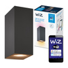 Lampa Ścienna LED Kinkiet Up&Down Czarny 2x 5W BIAŁY + RGB SMART WiFi WiZ