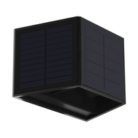 Lampa Ogrodowa Solarna Kinkiet Elewacyjny WINGS LED IP54 2W 3000K Czujnik Czarna Eko-Light