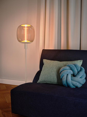 Lampa Stojąca Krótka Oprawa Podłogowa Dekoracyjna Vintage 1xE27 Beżowa Stick LEDVANCE