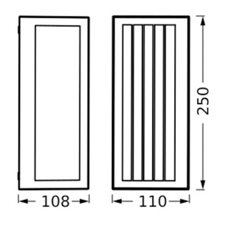 Kinkiet Ogrodowy Lampa Elewacyjna Zewnętrzna E27 Szary IP65 Endura Osram