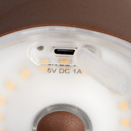 Lampa Stołowa Biurkowa LED INITA IP54 165lm Brązowa KANLUX