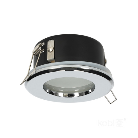 Oprawa Podtynkowa GU10 Halogenowa Wpuszczana Spot Oczko Chrom Okrągła Kobi