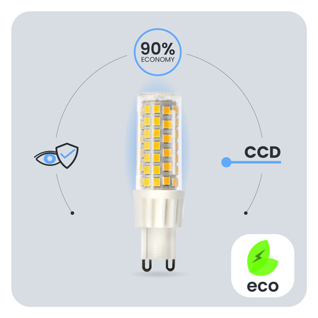 Żarówka LED G9 Kapsułka 10W = 75W 970lm 4000K Neutralna 360° LUMILED