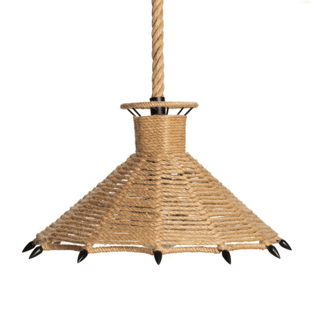 Lampa Wisząca Sufitowa BOHO Pleciona Sznur Jutowa do LED E27 Parasol