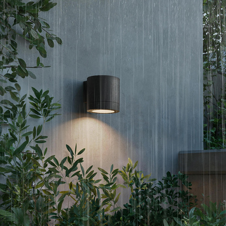 Kinkiet Ogrodowy Lampa Zewnętrzna Elewacyjna LED GU10 IP44 Czarna Fylx Philips