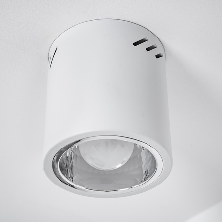 Oprawa Sufitowa Natynkowa Stała Okrągła APUS 13 Spot TUBA Biała E27