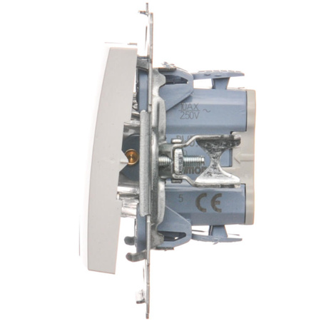 Włącznik Światła Podwójny Świecznikowy Wyłącznik Dwubiegunowy DW5.01/11 KONTAKT SIMON