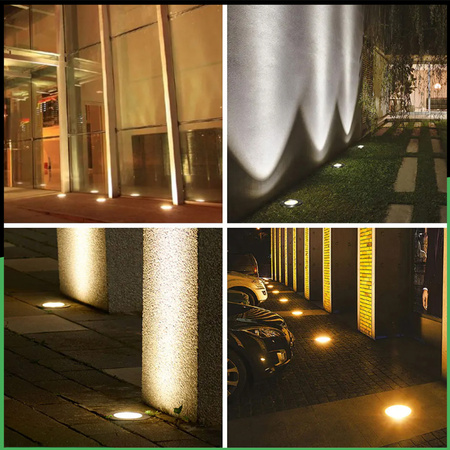 Lampa ogrodowa najazdowa LED GU10 Okrągła IP66 IK09