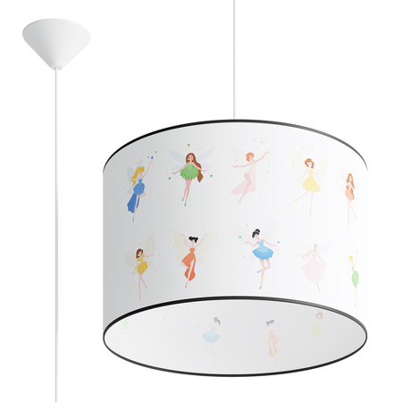Lampa Sufitowa Wisząca Zwis E27 Żyrandol Owalna Wielokolorowa Nowoczesna Wróżki Sollux