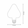Żarówka Dekoracyjna LED E27 Serce Filament 2,3W 170lm 2000K Ciepła Vintage Amber GOLDLUX(Polux)