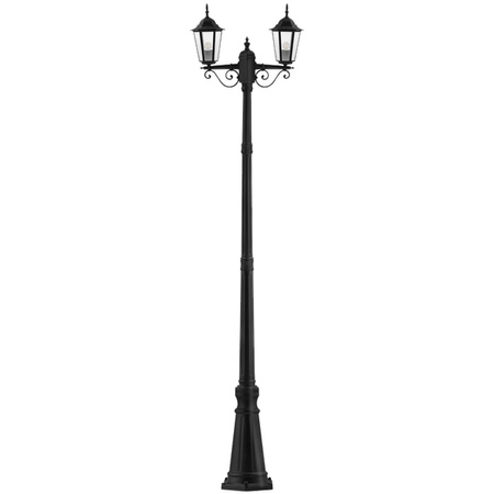 Lampa Ogrodowa Stojąca LED Słupek 238cm E27 Latarnia Zewnętrzna Dekoracyjna