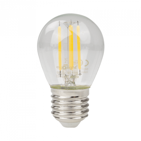 Żarówka LED Kulka P45 E27 6W 720lm 2700K Ciepła FILAMENT Ecolight