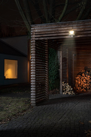 Naświetlacz LED Halogen Zewnętrzny Reflektor z Czujnikiem Ruchu i Zmierzchu 50W 4000K Neutralna 5000lm Szary IP44 Endura Osram