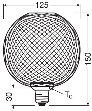 Żarówka LED Dekoracyjna E27 3.5W = 28W 300lm 2700K Ciepła 100° Decor Osram