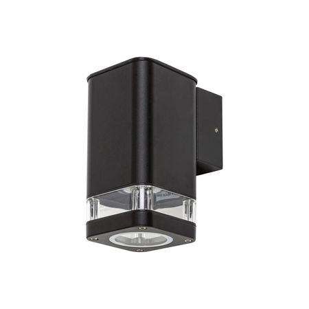 Lampa Ogrodowa Zewnętrzna Kinkiet Elewacyjny LED GU10 IP44 Czarny Nowoczesny Sintra Rabalux