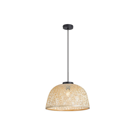 Lampa Wisząca Sufitowa E27 Czarny Skandynawski Rattan Rabalux
