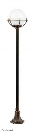 Lampa Ogrodowa Zewnętrzna Stojąca SŁUPEK Kule z koszykiem 200 K 5002/1/KPO E27 152cm Su-Ma
