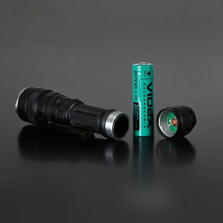 Latarka Ręczna Akumulatorowa LED 3 Barwy Światła 20W 2000lm 5000K Czarna IP68 Videx