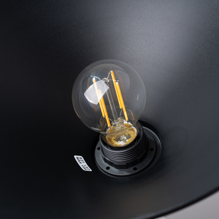 Lampa Sufitowa Wisząca Zwis E27 Geometryczna Czarna Skandynawska Jaga Sollux