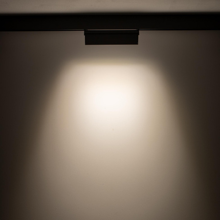 Reflektor Szynowy Lampa do Szynoprzewodów 1-fazowy LED 9W 800lm 3000K Ciepła Czarny Industrialna LVM FOCUS OUT 10145 Nowodvorski