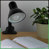 Lampka Biurkowa Stołowa Regulowana LIRIA Szkolna Nocna E27 Klips Czarna LUMILED